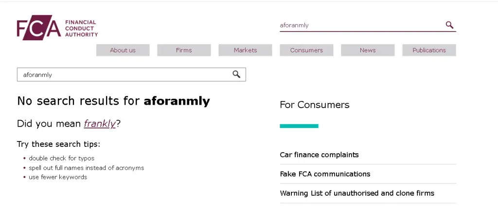 aforanmly com fca aforanmly com fca