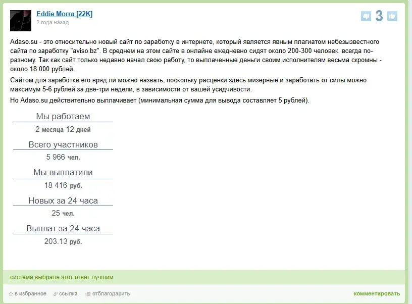 adaso отзывы
