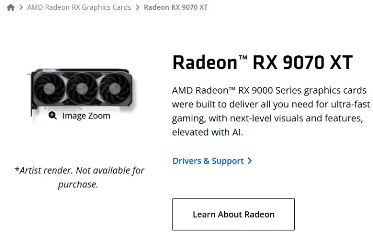 видеокарта amd radeon rx 9070 xt
