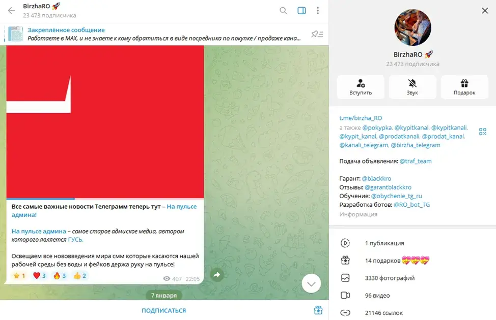 birzharo тг канал