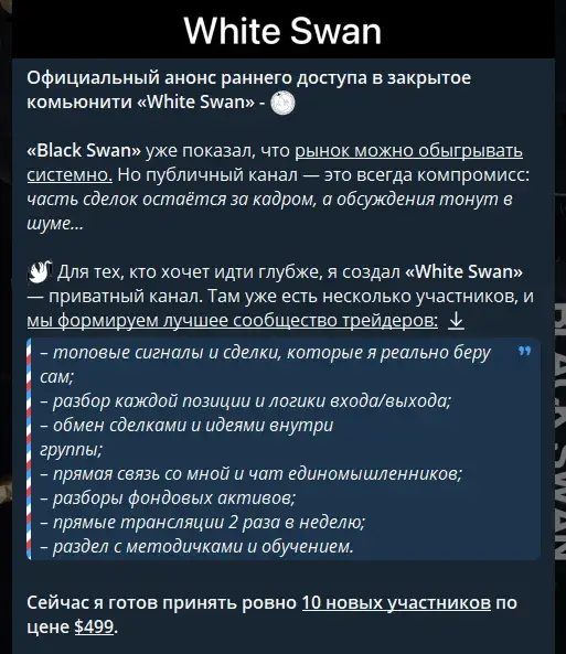 BlackSwan Yra