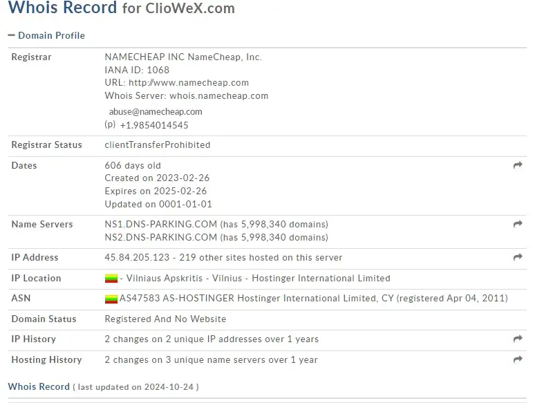 cliowex com cliowex com