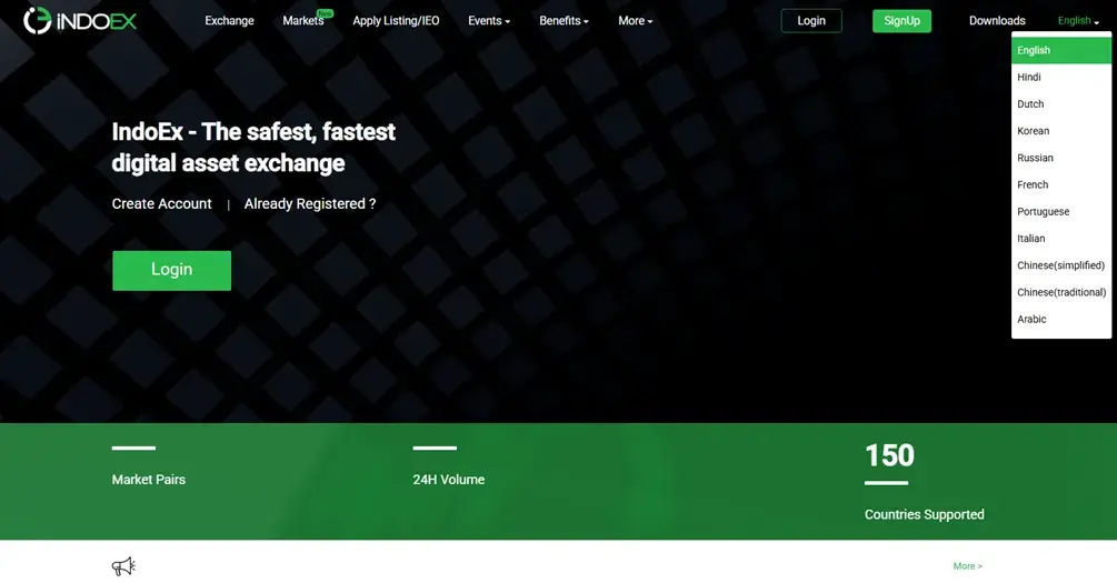 Indoex биржа