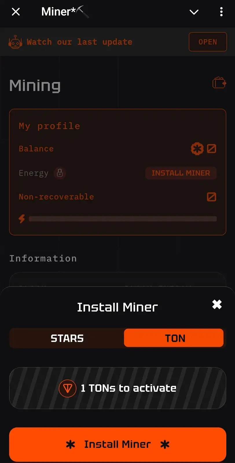 miner announcements телеграмм