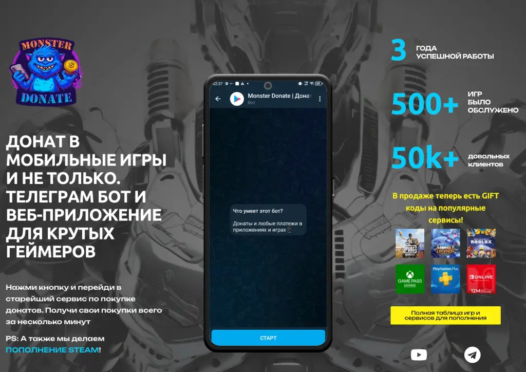 monster donate bot