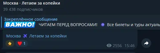 чат в тг летаем за копейки