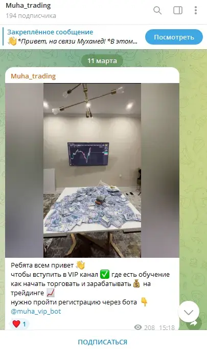 Лента канала Muha trade Лента канала Muha trade