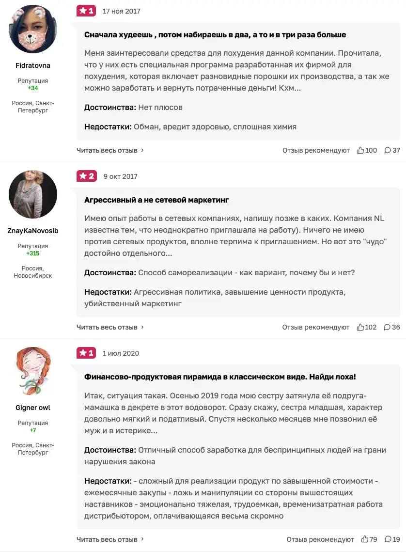 о компании nl international информация