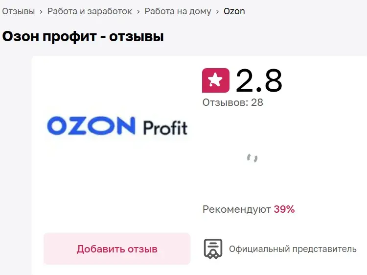 озон профит заработок отзывы реальных людей озон профит заработок отзывы реальных людей