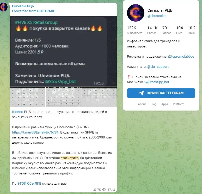 Сигналы РЦБ отзывы Сигналы РЦБ отзывы