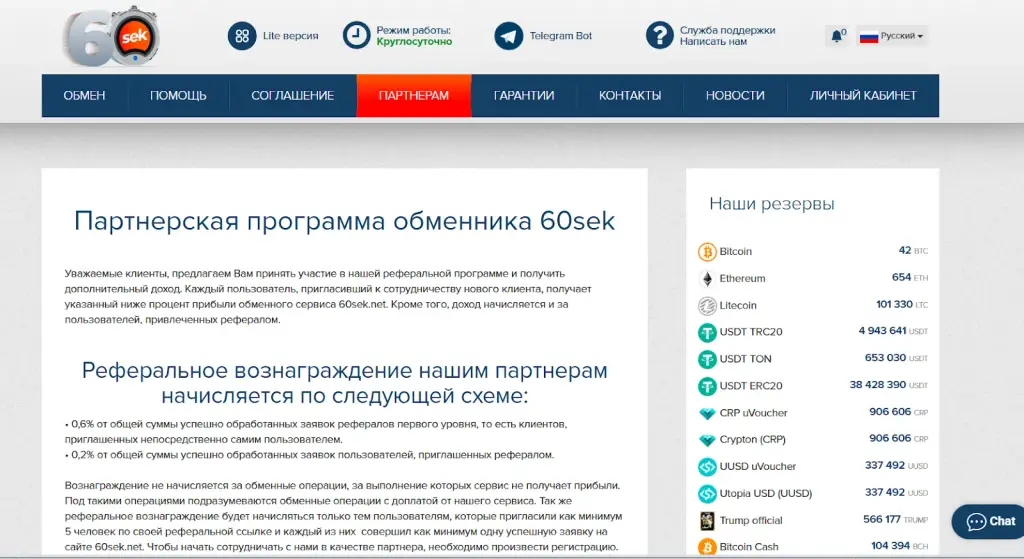 tg60sek bot отзывы